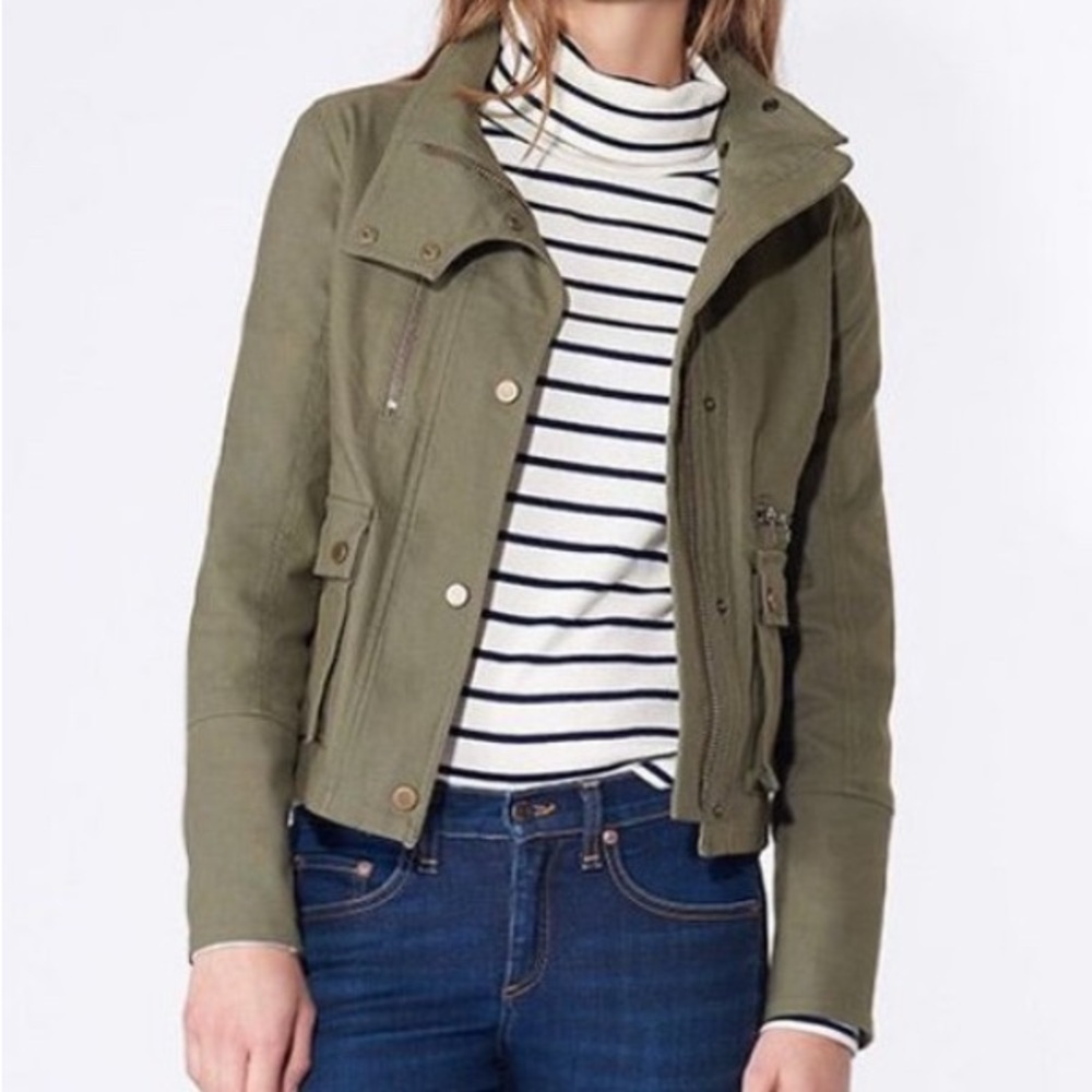 Veronica Beard Khaki Utility Jacket